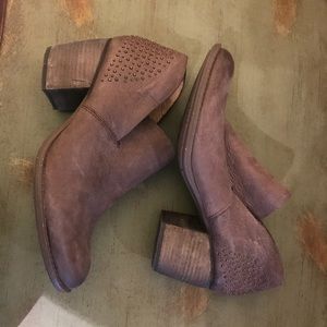 Leather ankle booties size 10